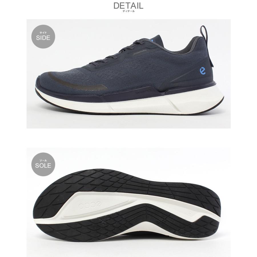 ecco（エコー） スニーカー メンズ ECCO 83075 ネイビー 紺 ホワイト