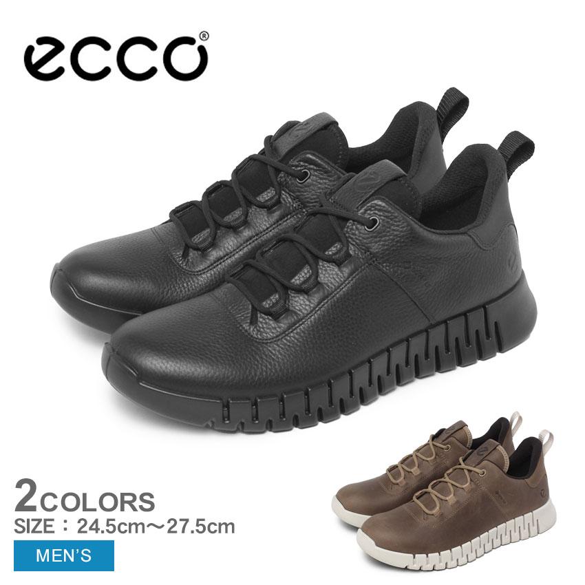 ecco（エコー） スニーカー メンズ ECCO 5252240 ブラック 黒 ブラウン