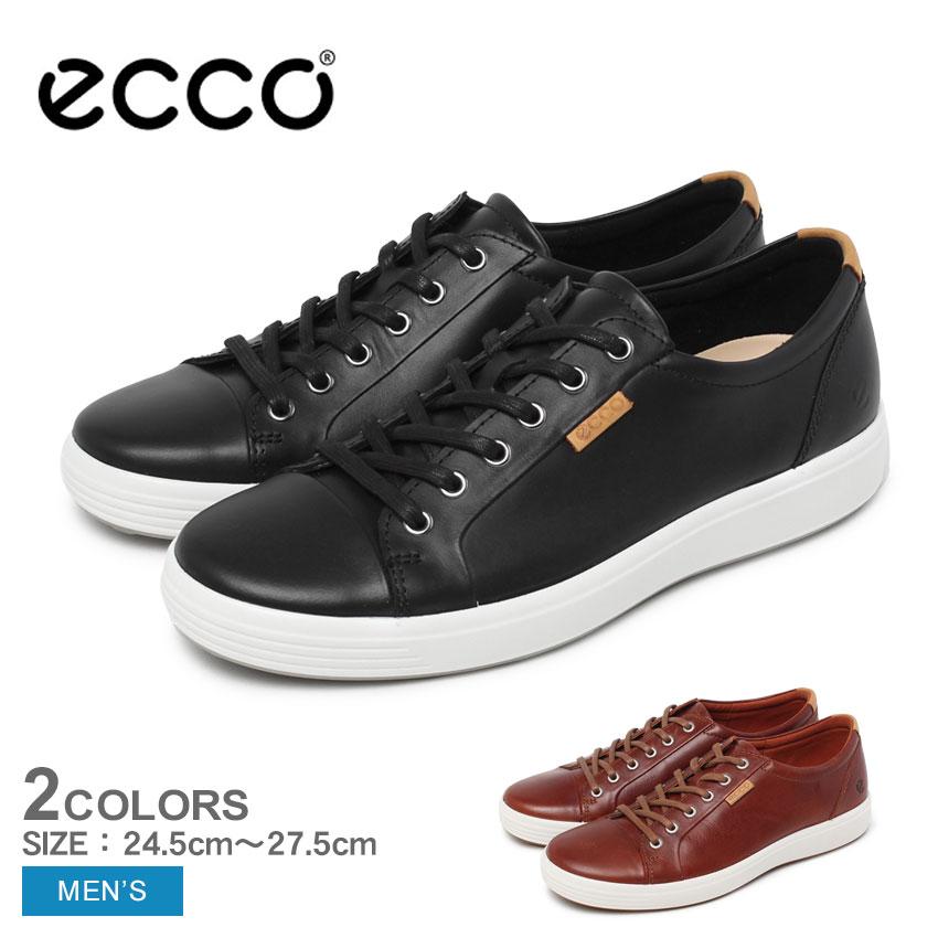 ecco（エコー） スニーカー メンズ ECCO 430004 ブラック 黒 ブラウン