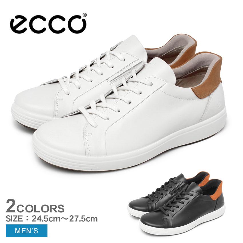 ecco（エコー） スニーカー メンズ ECCO 470824 ホワイト 白 ブラック