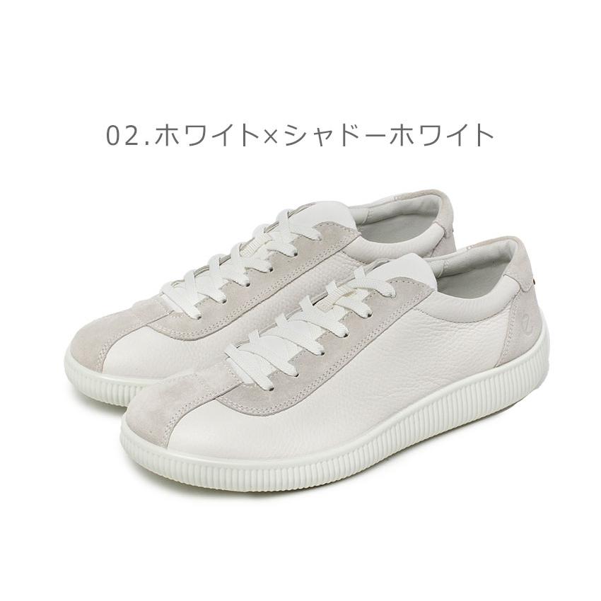 ecco（エコー） スニーカー メンズ ECCO 537754 ブラック 黒 ホワイト