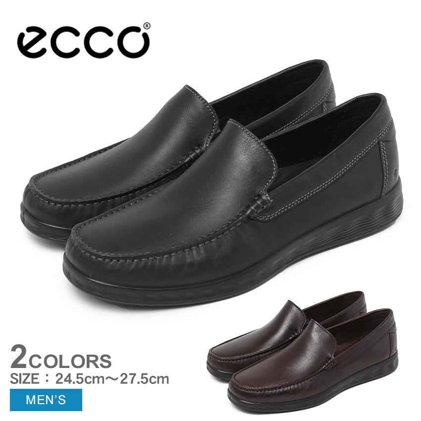 ecco（エコー） スリッポン メンズ ECCO 540514 ブラック 黒 ブラウン