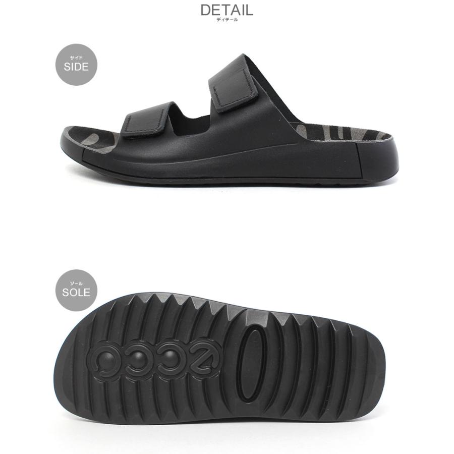 ecco（エコー） サンダル メンズ ECCO 500904 ブラック 黒 ブラウン 茶