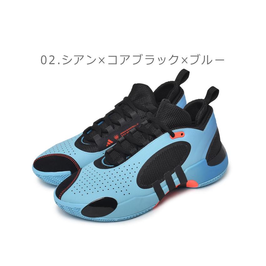 アディダス バスケットシューズ メンズ ADIDAS NKZ37 ブルー 青 ブラック 黒 靴 シューズ ローカット バスケットボール NBA バスケ バッシュ 運動 部活 スポーツ｜z-mall｜05