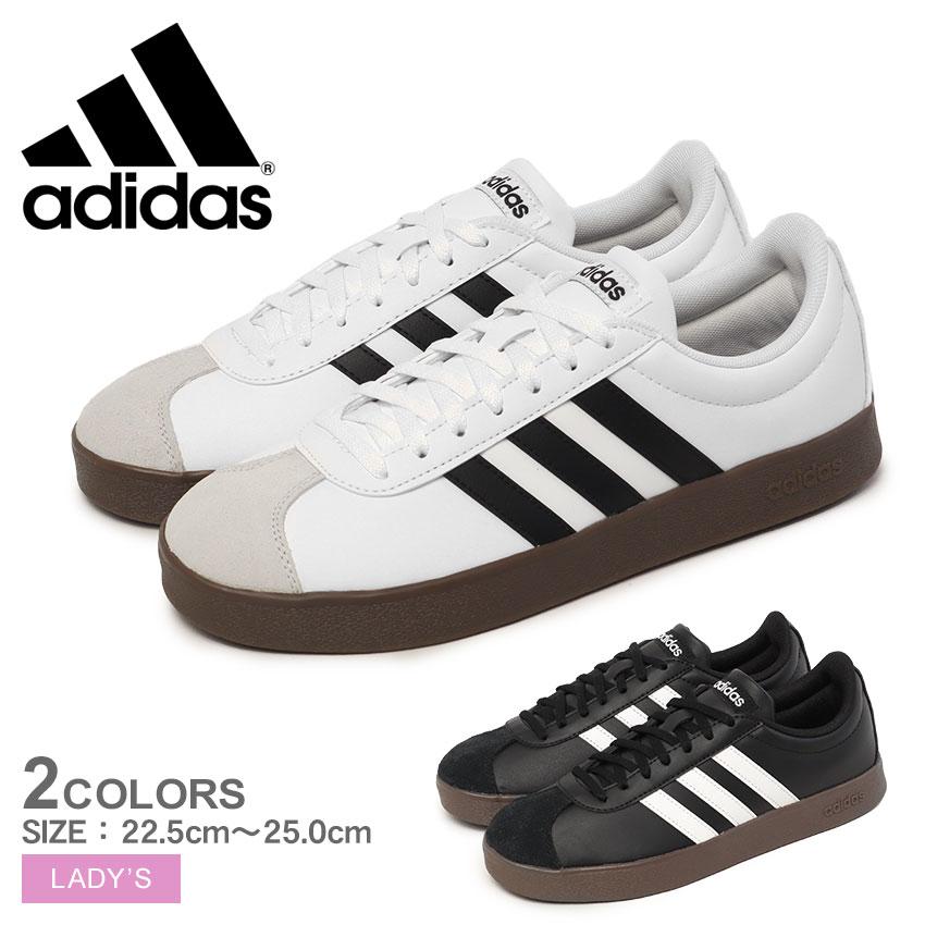 adidas スポーツシューズ ホワイト/ブラック adidas（アディダス） スニーカー レディース ホワイト 白 ブラック 黒