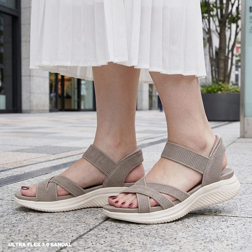 【美品】Skechers 　スリップインズ　サンダル 24cm　レディース SKECHERS（スケッチャーズ） サンダル レディース SKECHERS 164085