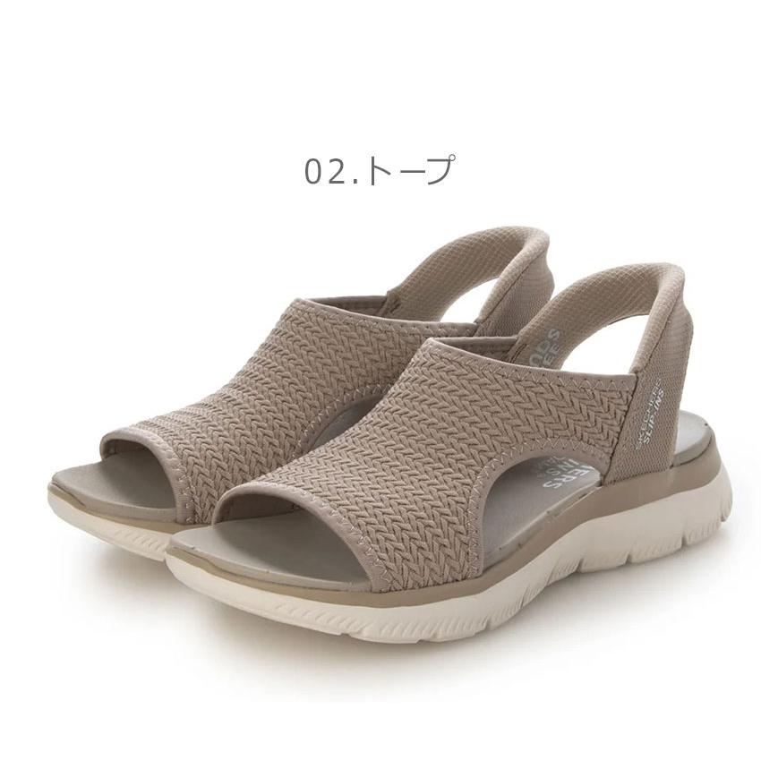 スケッチャーズ サンダル レディース SKECHERS 119519 ブラック 黒 ベージュ スポーツサンダル スポサン シューズ 靴 SLIP-IN スリップインズ ハンズフリーの画像