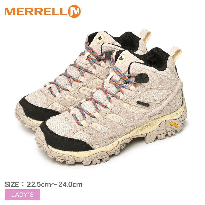 メレル スニーカー レディース Merrell ホワイト 白 シューズ アウトドア キャンプ レジャー 靴 快適 レザー 定番 透湿防水 ハイカット Z Mall ヤフーショッピング店 通販 Yahoo ショッピング