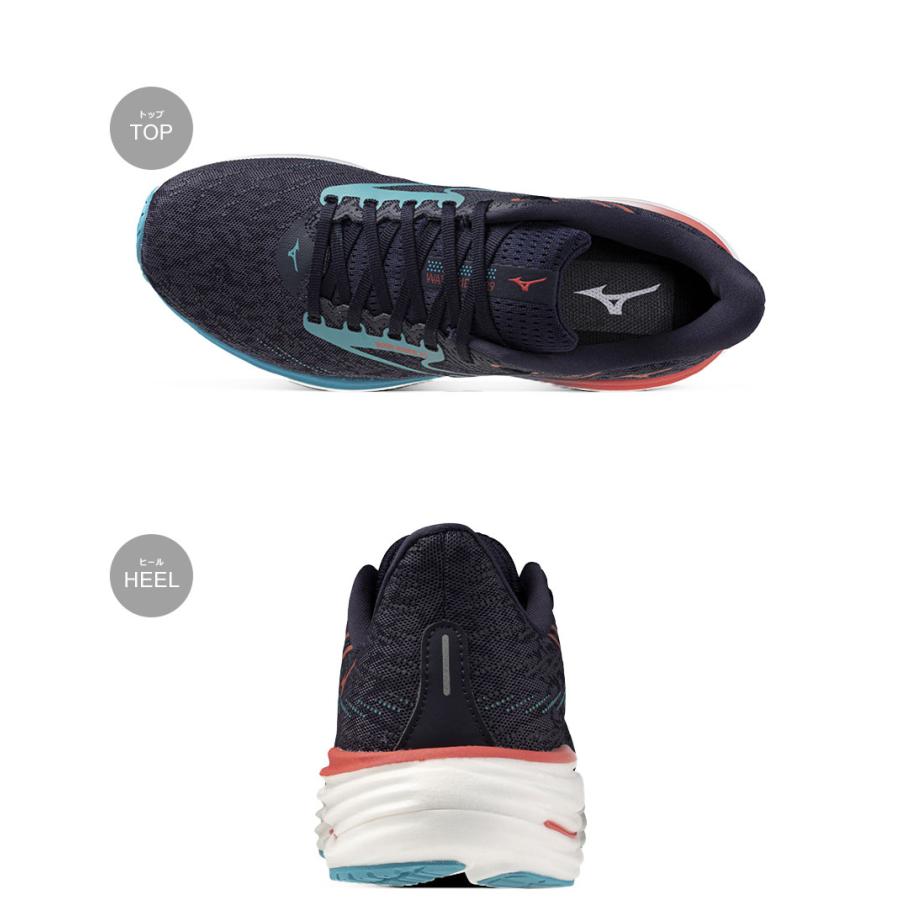 て*ん様 Mizuno FUELCELL トレーニングシューズ ネイビー/レッド MIZUNO（ミズノ） ランニングシューズ メンズ MIZUNO J1GC2503