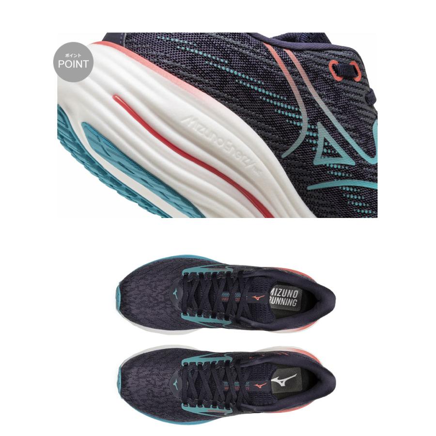 て*ん様 Mizuno FUELCELL トレーニングシューズ ネイビー/レッド MIZUNO（ミズノ） ランニングシューズ メンズ MIZUNO J1GC2503