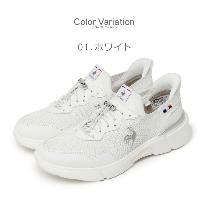 ルコックスポルティフ スニーカー レディース LE COQ SPORTIF QL3XJC01 ブラック 黒  ホワイト 白 靴 シューズ ローカット はっ水 撥水 3E相当 軽量｜z-mall｜05