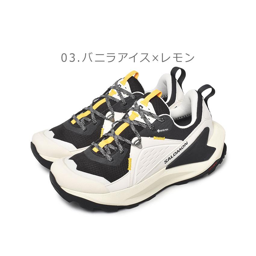 サロモン ハイキングシューズ メンズ SALOMON L47295500 L47295700 L47295800 ブラック 黒 カーキ スニーカー 靴 シューズ 防水 撥水 はっ水 ゴアテックス_3