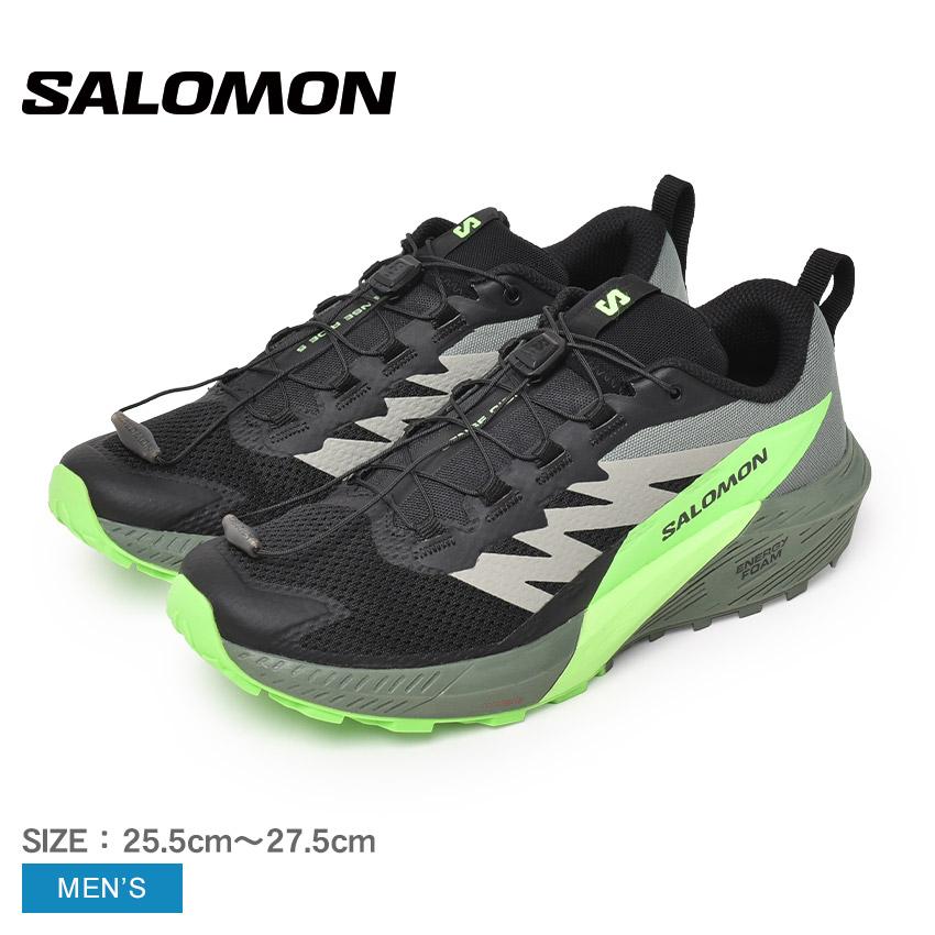 ひろふしSALOMON ブラック トレイルランニングシューズ サロモン SALOMON メンズ トレイルランニングシューズ ゴアテックス