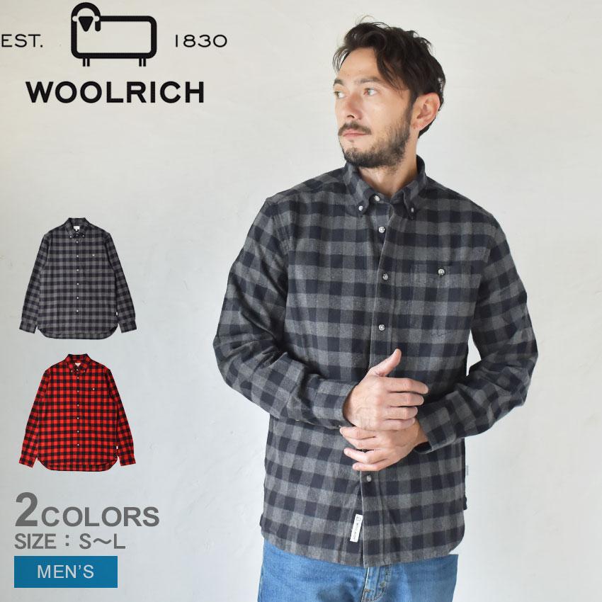 【セール6280円】Woolrich ウールシャツ Lサイズ WOOLRICH（ウールリッチ） 長袖シャツ メンズ トラディショナル