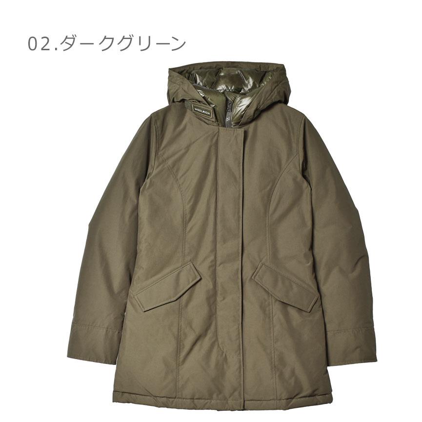 WOOLRICH ダウンジャケット、Sサイズ、色カーキ&ダウン部ブラック WOOLRICH（ウールリッチ） ダウンジャケット レディース ロング