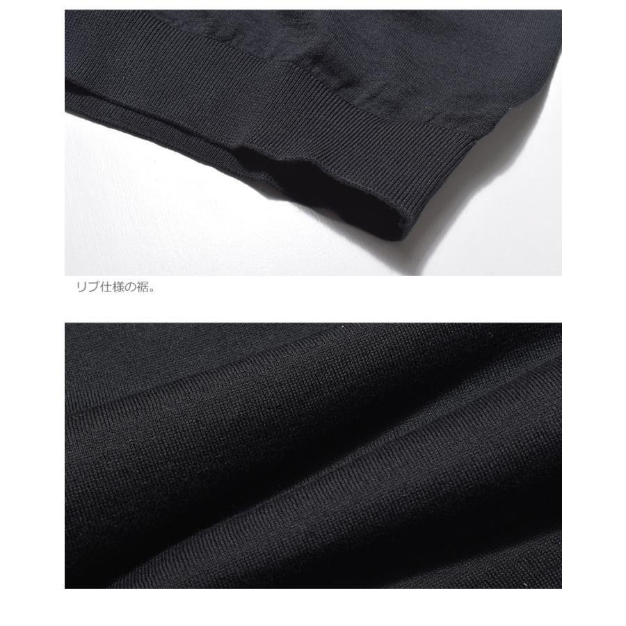 JOHN SMEDLEY（ジョンスメドレー） 半袖ポロシャツ メンズ ブラック 黒