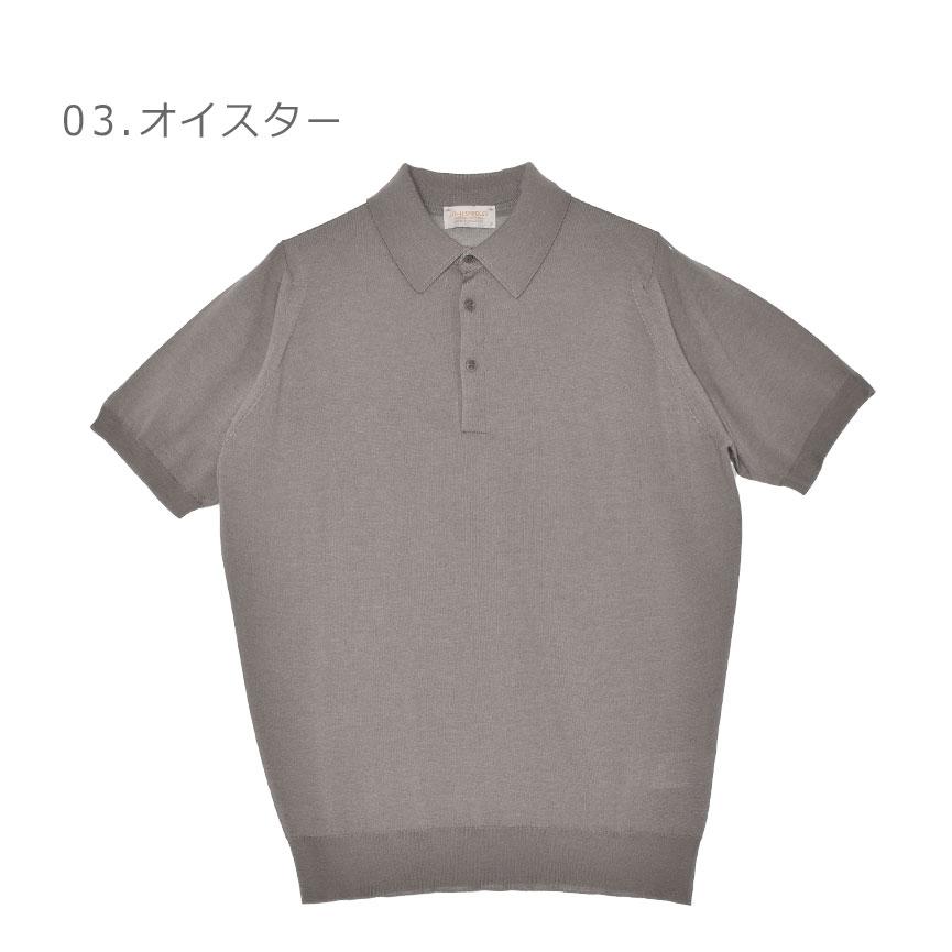 JOHN SMEDLEY（ジョンスメドレー） 半袖ポロシャツ メンズ ブラック 黒