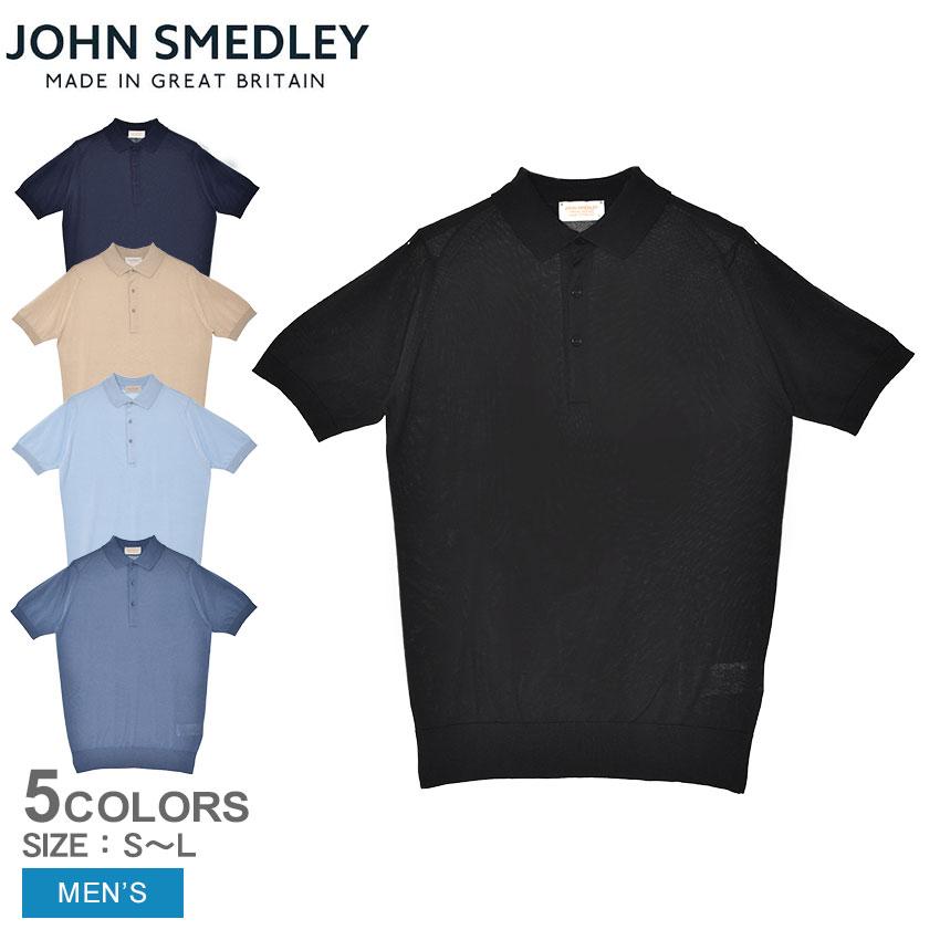 ジョン・スメドレー ブラック半袖ポロシャツ✳︎クリーニング済み✳︎ JOHN SMEDLEY ブラック 半袖ポロシャツ ＊クリーニング済み