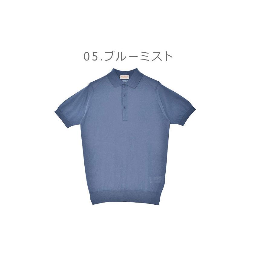 JOHN SMEDLEY（ジョンスメドレー） 半袖ポロシャツ メンズ ブラック 黒