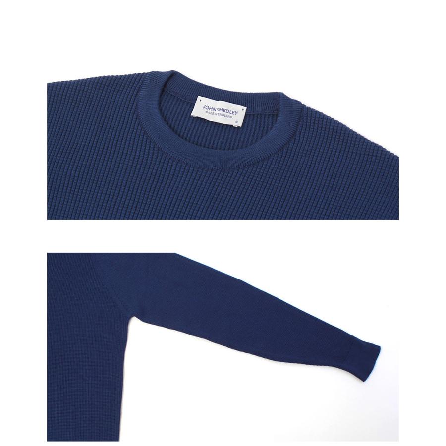 JOHN SMEDLEY（ジョンスメドレー） 長袖Tシャツ メンズ ネイビー 紺
