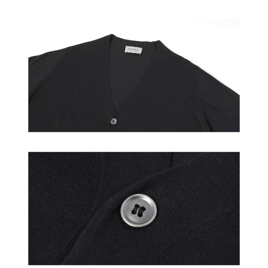 JOHN SMEDLEY（ジョンスメドレー） カーディガン メンズ ブラック 黒