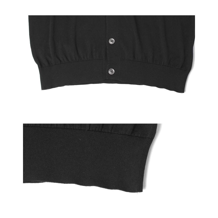 JOHN SMEDLEY（ジョンスメドレー） カーディガン メンズ ブラック 黒