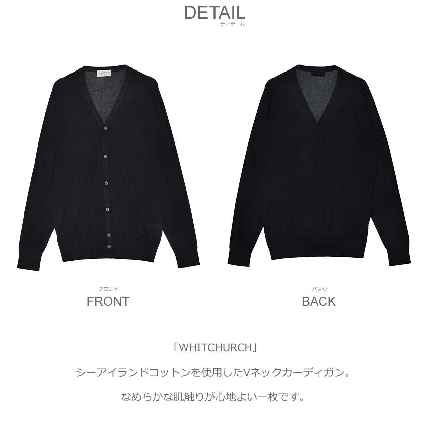 JOHN SMEDLEY（ジョンスメドレー） カーディガン メンズ ブラック 黒