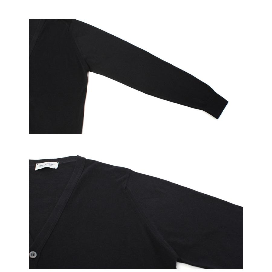 JOHN SMEDLEY（ジョンスメドレー） カーディガン メンズ ブラック 黒