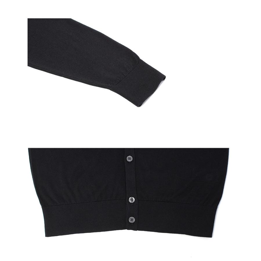 JOHN SMEDLEY（ジョンスメドレー） カーディガン メンズ ブラック 黒