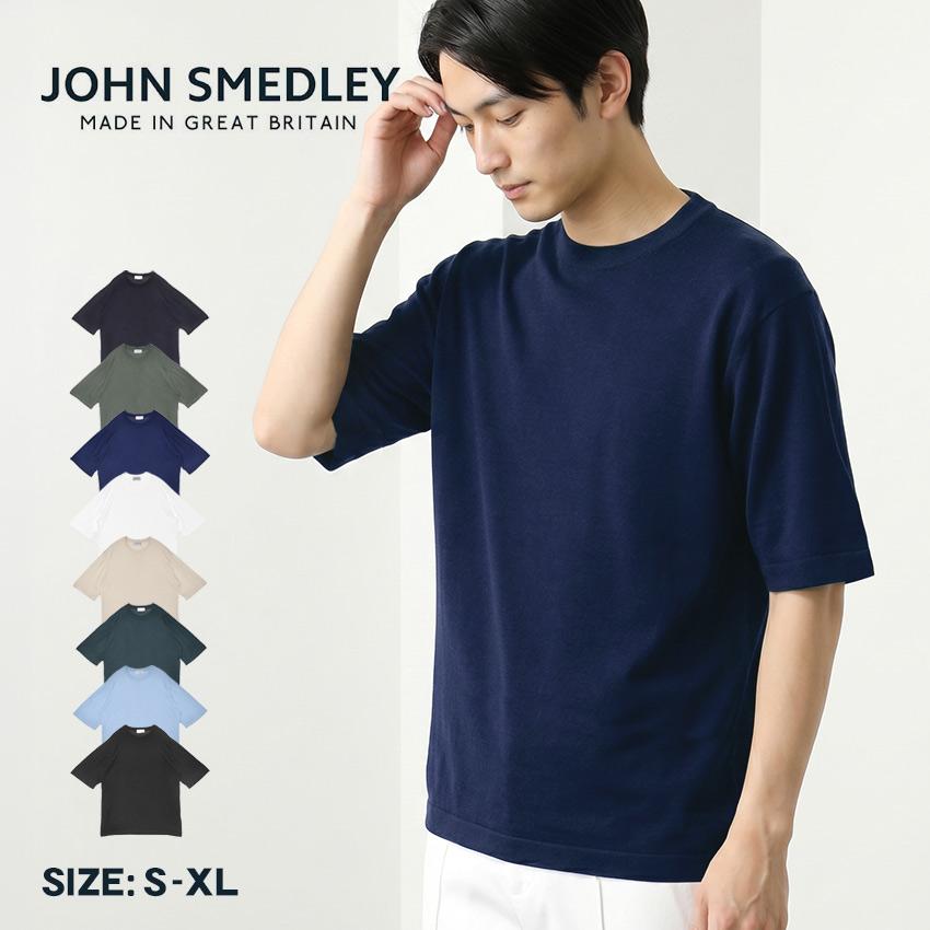 JOHN SMEDLEY（ジョンスメドレー） 半袖Tシャツ メンズ ブラック 黒 