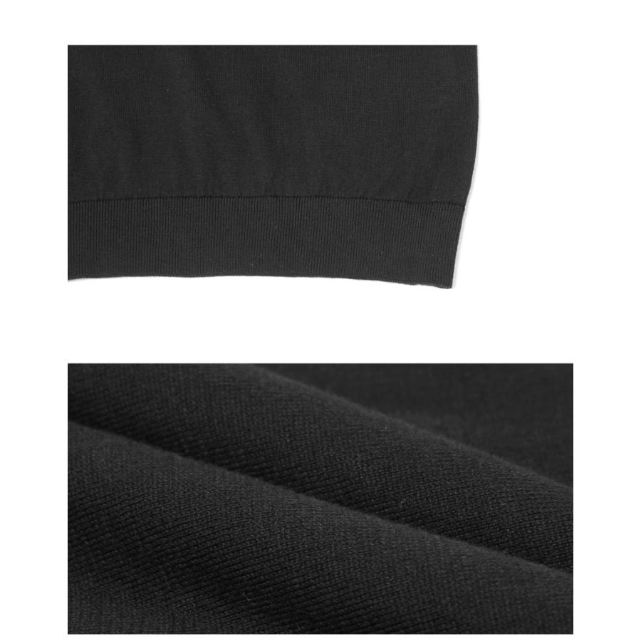 JOHN SMEDLEY（ジョンスメドレー） 半袖ポロシャツ メンズ ブラック 黒