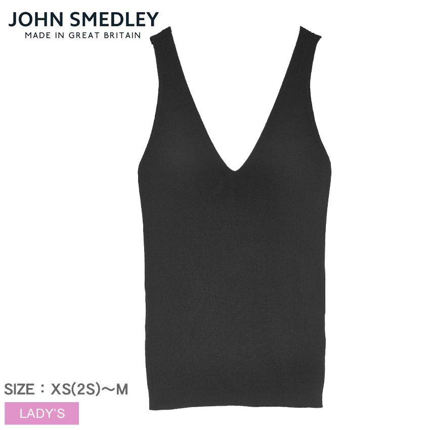 JOHN SMEDLEY（ジョンスメドレー） ベスト レディース ブラック 黒