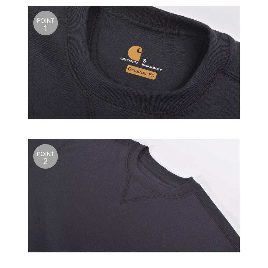Carhartt（カーハート） スウェット メンズ CARHARTT K124 ブラック 黒