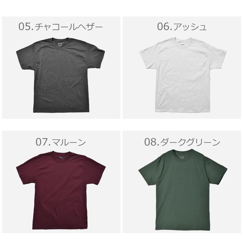 （ゆうパケット送料無料） チャンピオン メンズ レディース ADULT 6oz SHORT SLEEVE TEE CHAMPION T425 黒 白 レッド｜z-mall｜24