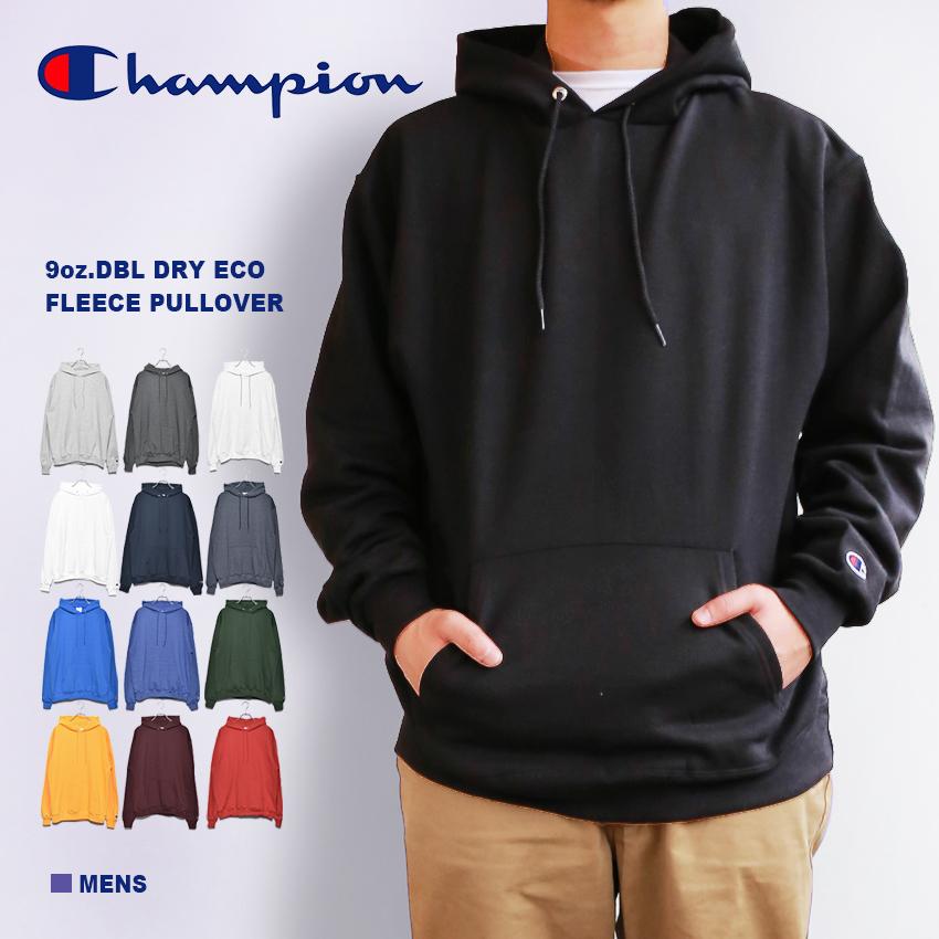 未使用品　Lig. プルオーバーフーディー Champion（チャンピオン） フーディ メンズ 長袖 9oz.DBL ドライ エコ