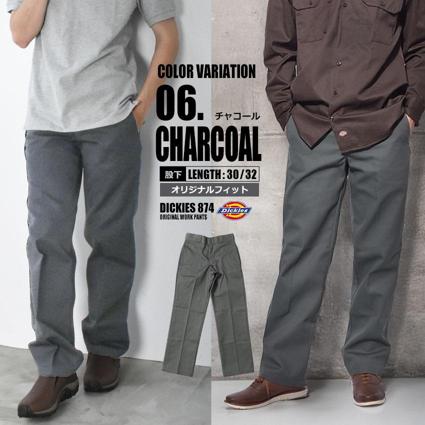 【新品】34×32 カーキ チャコール ディッキーズ 874 ワークパンツ チノ Dickies（ディッキーズ） ワークパンツ メンズ 874 オリジナルワーク