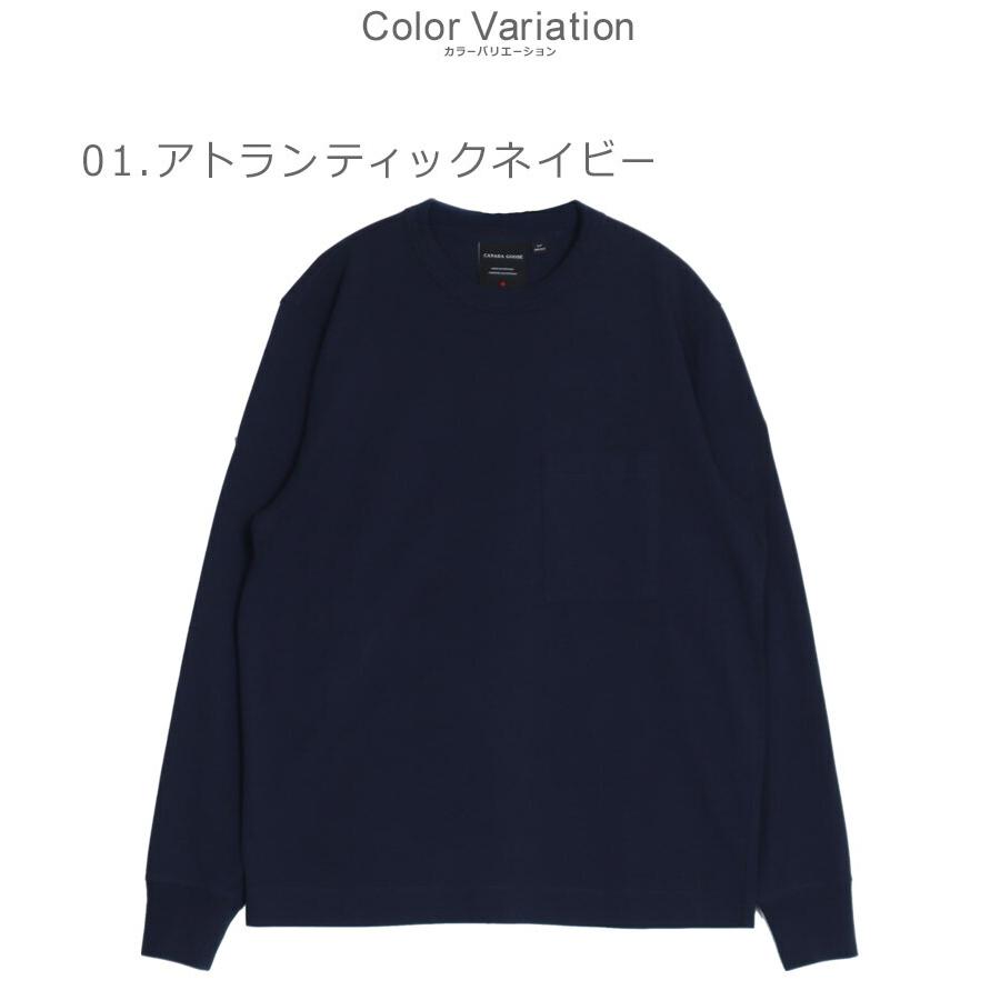 カナダグース 長袖Tシャツ メンズ CANADA GOOSE 1402M ネイビー 紺