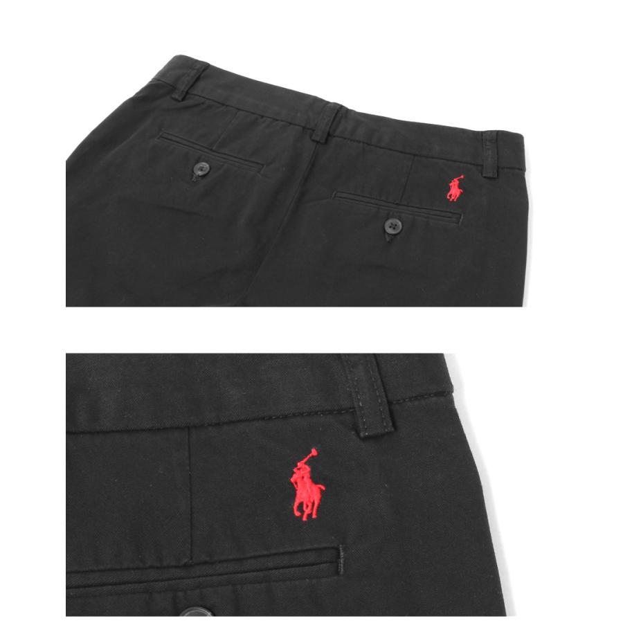 現行品 Polo Ralph Lauren リネンパンツ ブラック RALPH LAUREN/ポロラルフローレンシルクリネンパンツ black- 夜型大型