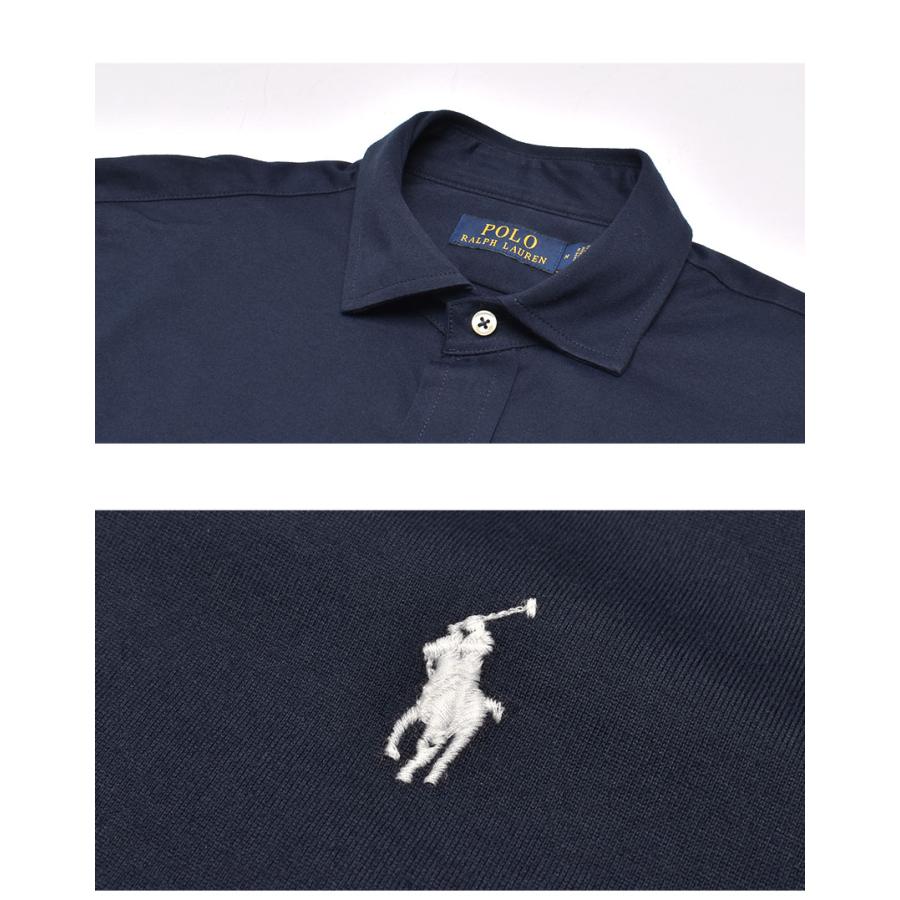 ポロ ラルフローレン 長袖シャツ メンズ POLO RALPH LAUREN 710899386 ホワイト 白 ネイビー 紺 トップス 長袖 襟付 シャツ 無地 ロゴ 刺繍 刺しゅう｜z-mall｜10