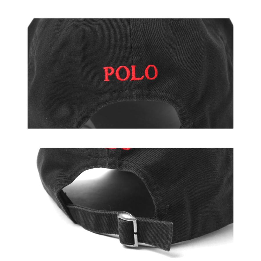 ポロ ラルフローレン 帽子 レディース メンズ POLO RALPH LAUREN 323552489 ブラック 黒 ホワイト 白 キャップ ストラップバック カジュアル シンプル|slz| 爆買の画像