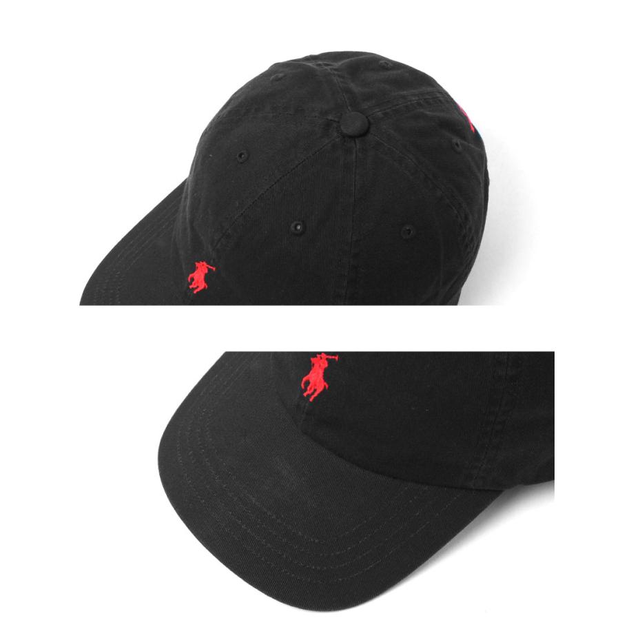 ポロ ラルフローレン 帽子 レディース メンズ POLO RALPH LAUREN 323552489 ブラック 黒 ホワイト 白 キャップ ストラップバック カジュアル シンプル|slz| 爆買の画像