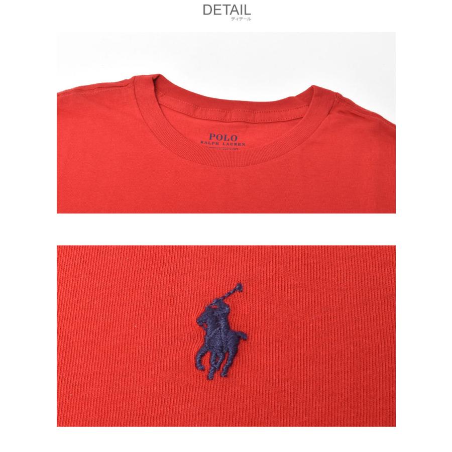 ゆうパケット可 ポロ ラルフローレン 半袖tシャツ メンズ レディース Polo Ralph Lauren レッド 赤 ユニセックス ボーイズ シンプル 2年保証