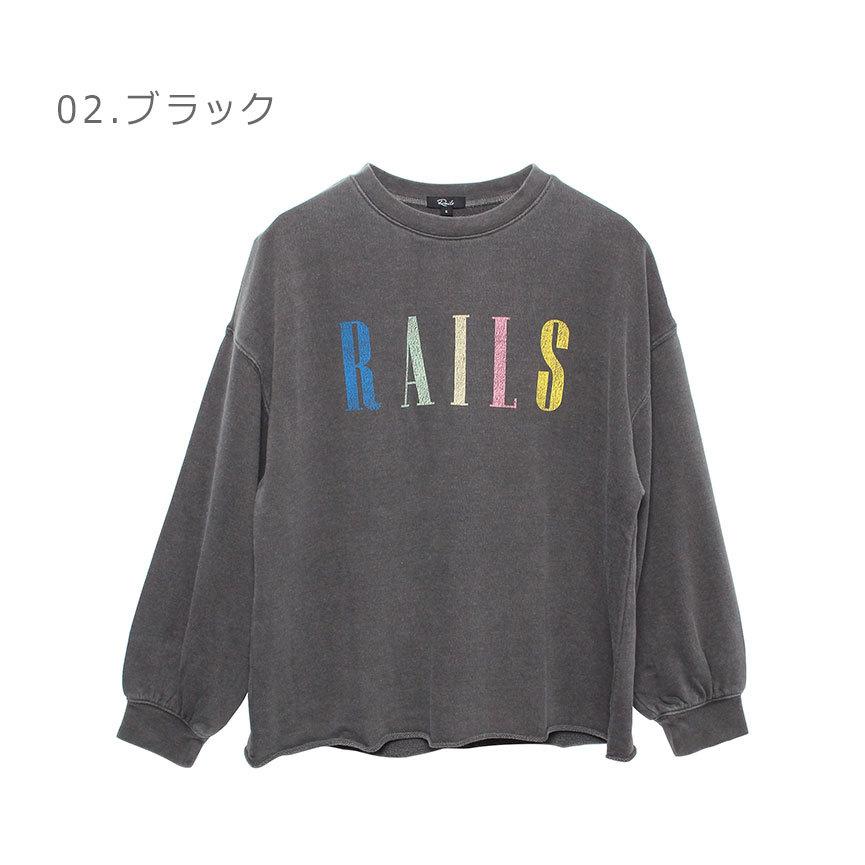 レイルズ スウェット レディース シグネチャー スウェットシャツ RAILS 843A-357A 黒 長袖 ブランド 爆買