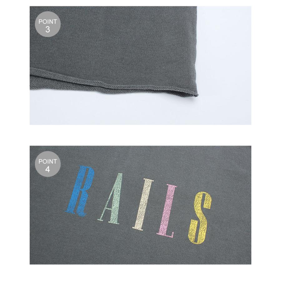レイルズ スウェット レディース シグネチャー スウェットシャツ RAILS 843A-357A 黒 長袖 ブランド 爆買