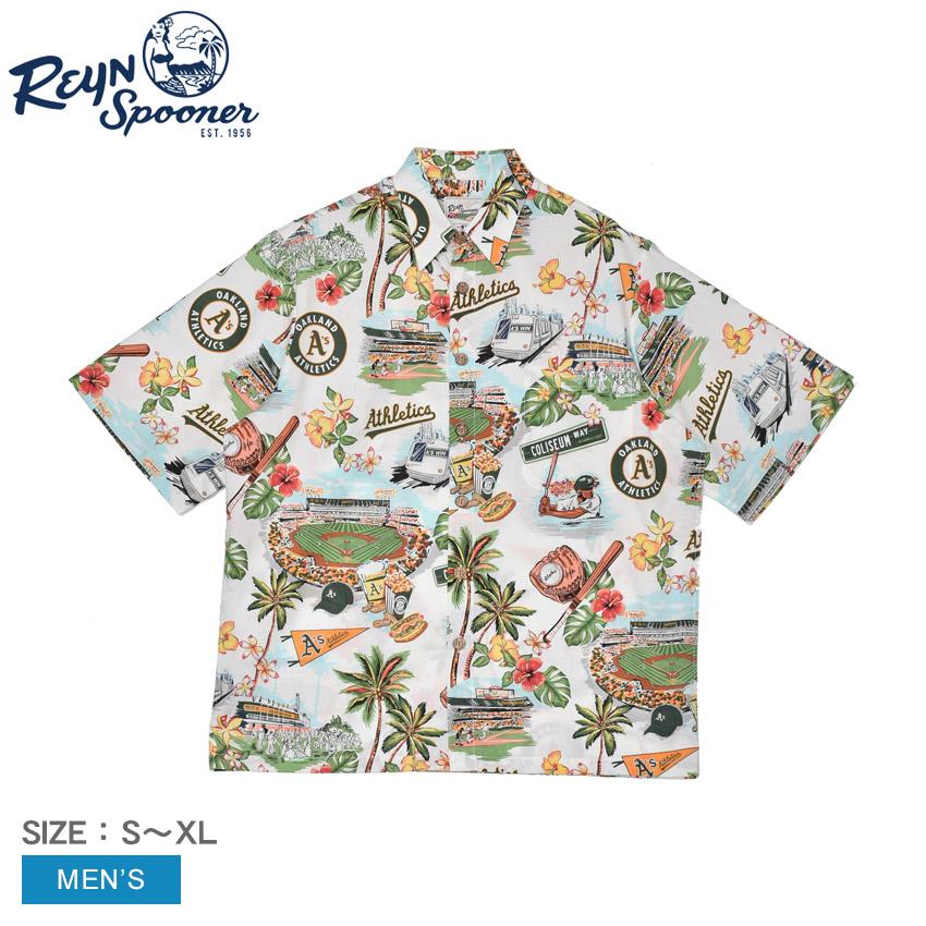 ［超レア］REYN SPOONER 野球選手キャラクター 半袖シャツ reyn spooner（レインスプーナー） 半袖シャツ メンズ REYNSPOONER
