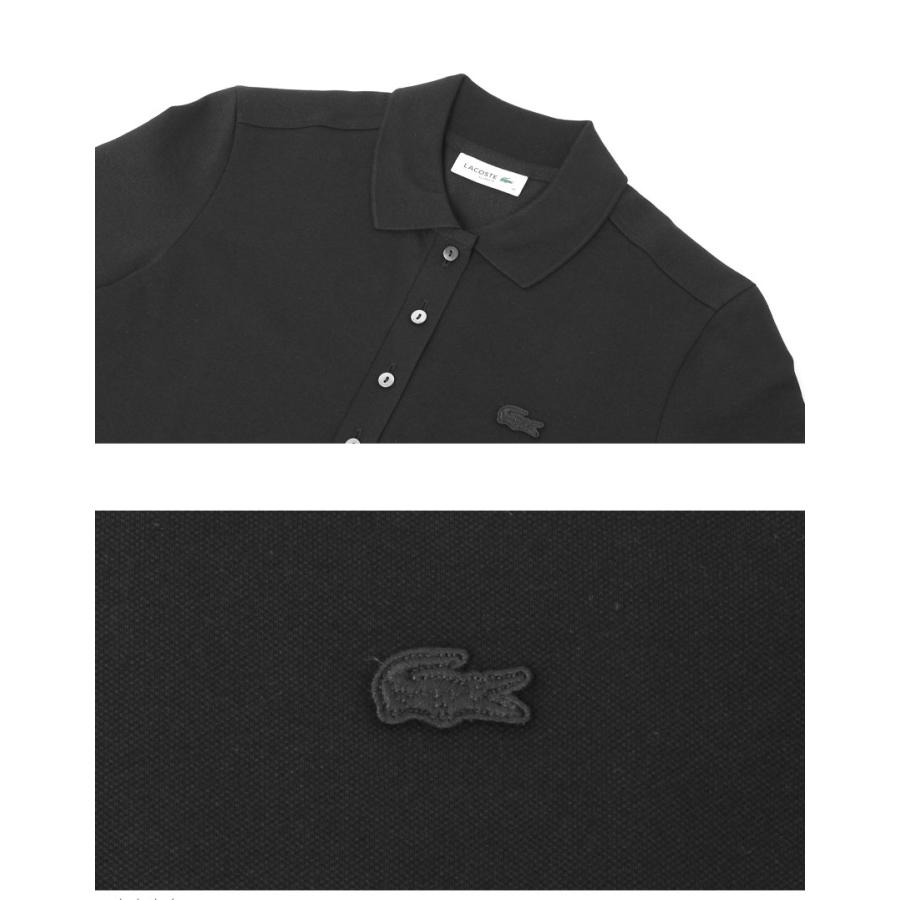 ラコステ LACOSTE ブラック ポロシャツ 半袖 Sサイズ LACOSTE（ラコステ） 半袖ポロシャツ レディース LACOSTE PF5462