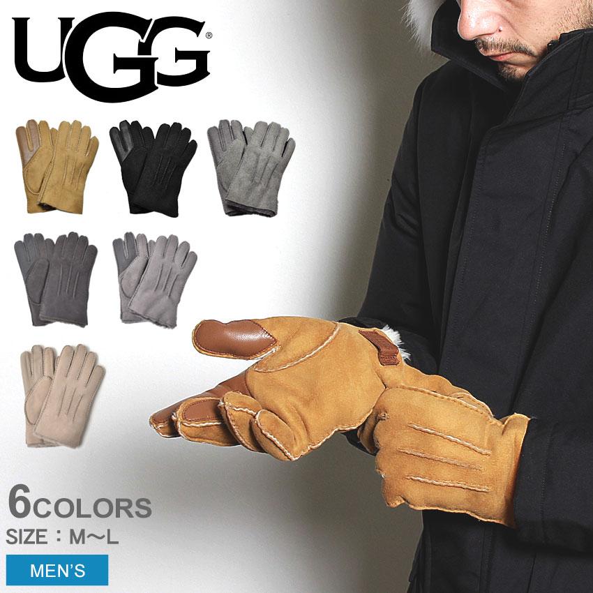 UGG Australia アグ 手袋 メンズ 18712 ブラック 黒 グレー UGG Australia アグ 手袋 メンズ 18712 ブラック 黒 グレー