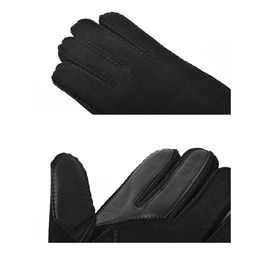UGGアグ 手袋 グローブ メンズ 防寒 革手袋 レザー 本革 黒 ブランド新品 UGG（アグ） 手袋 メンズ ホイップステッチ シープスキン グローブ UGG