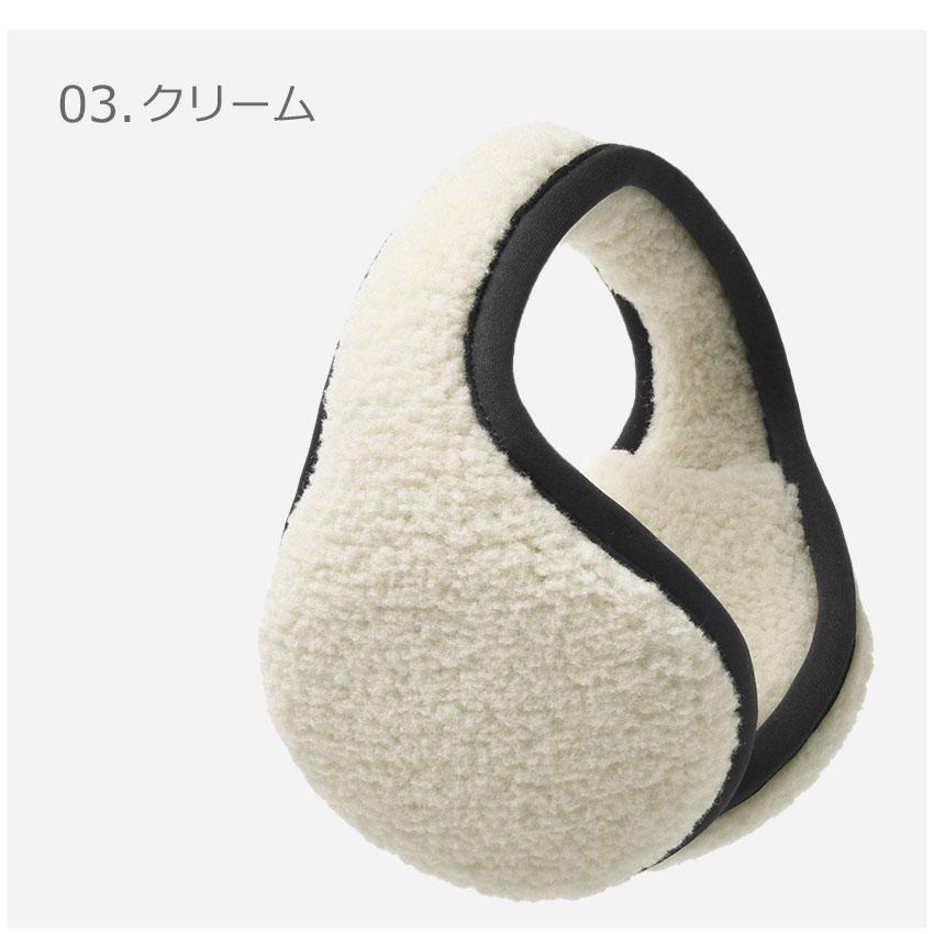 UGG（アグ） 耳あて メンズ シェルパ UGG 21698 黒 白 アイボリー