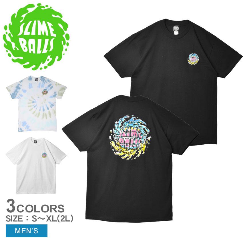 スライム ボールズ 半袖Tシャツ メンズ ロゴ クロームTシャツ